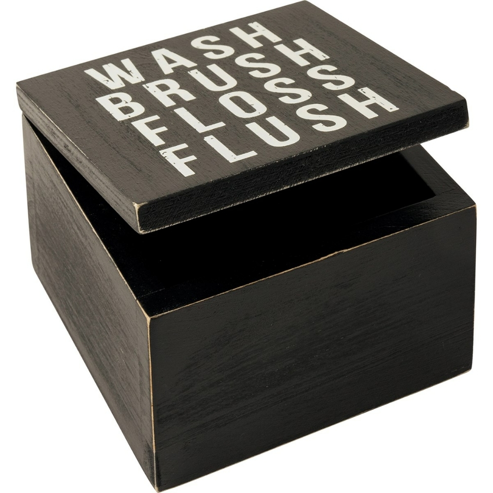 NWT Primatives By Kathy Hinged Box - Wash Brush Floss Flush